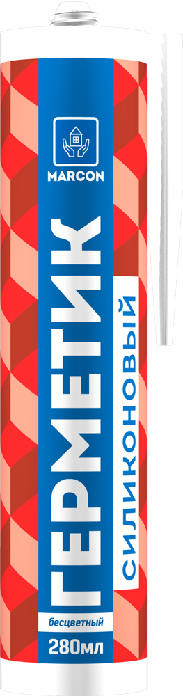 Герметик силикон. универсальный бесцветный 280 мл MARCON