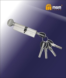 Цилиндровый механизм ключ-верт. CW90(50/40)mm SN мат.никель MSM(48/6)