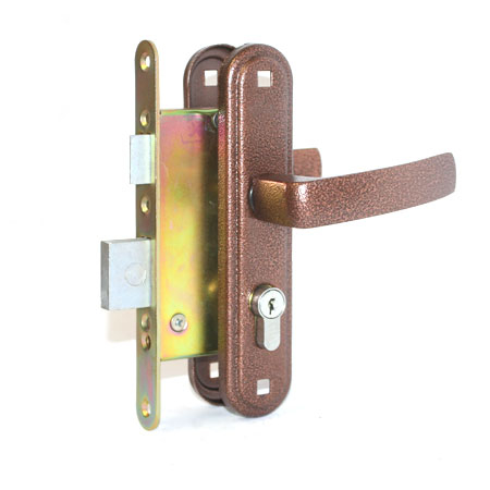 Замок врезной с ручкой 4-3.05 (медь) !!! Зенит/15 БП-00010738