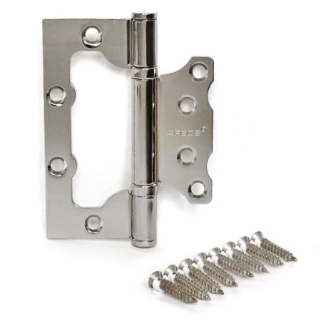 Петля без врезки 100*75*2,5-B2-CR хром Апекс /100,10