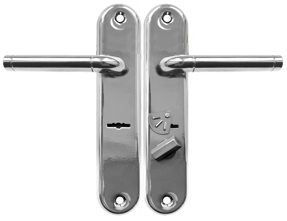 Ручка на планке РФ 66-022Л/125.У4 (70149) для замков ЗВ9-8КЗ БОРДЕР серая 