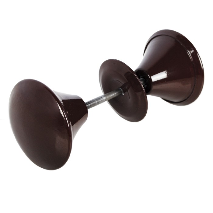ручка-кнопка дверная РД-110 (коричневый) /50