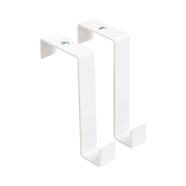 Крючок на дверь навесной КДН-2 (20х40) белый АЛЛЮР/30