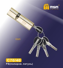 Цилиндровый механизм ключ-ключ C110(70/40)mm SN мат.никель MSM(48/6)