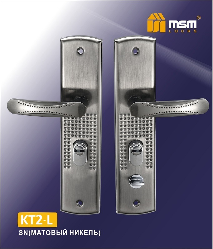 Ручки для к.д. унив. KT2-A SN (автомат) мат.никель MSM (12)