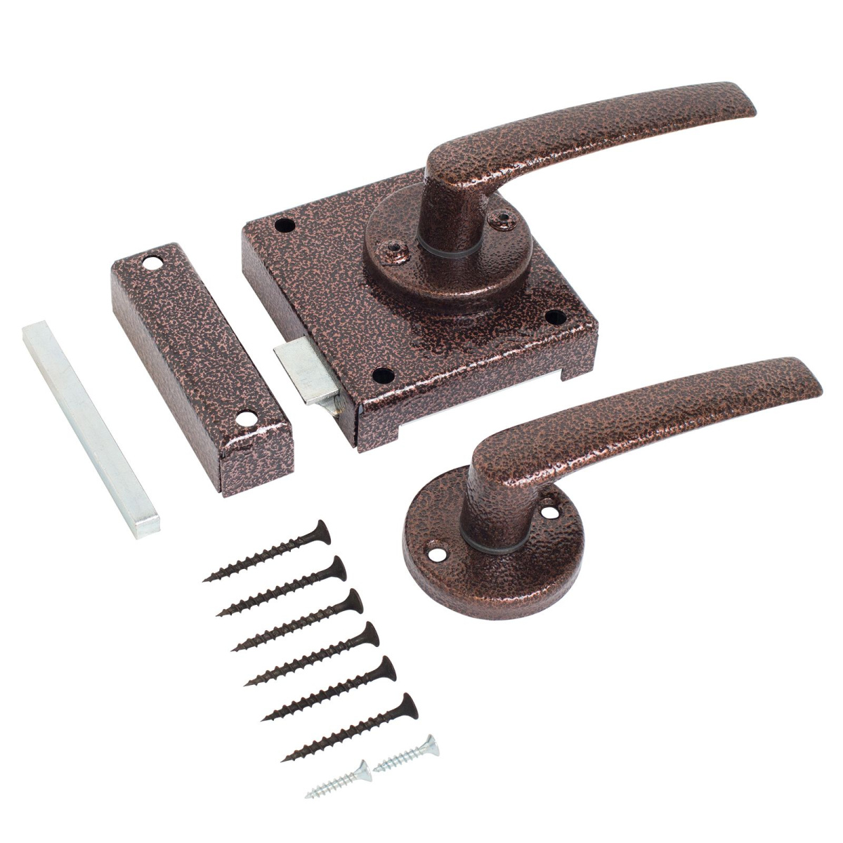 Защелка врезная ЗЩН 1.45 (медь) ЛЕВАЯ Птимаш/20