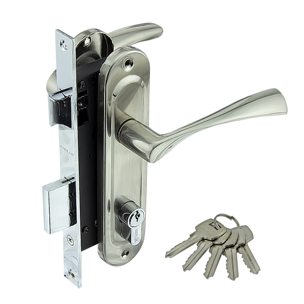 Замок врезной 70/L76 межосевое 70 мм SN(никель) MARLOK/24