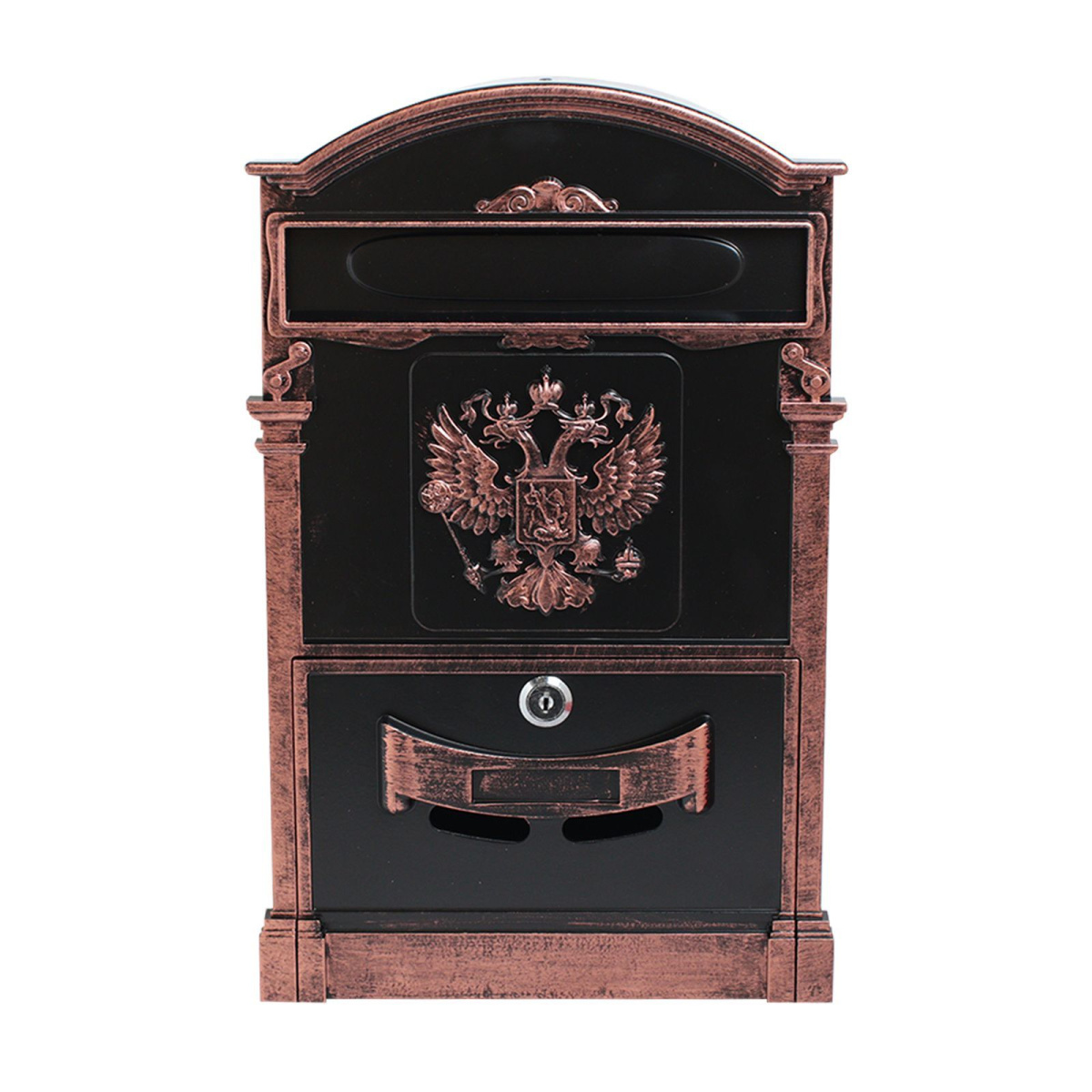 Ящик почтовый  №4011В "Герб" старая медь Аллюр
