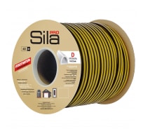 Уплотнитель D-профиль 40 12*14мм самоклеящийся ЧЕРНЫЙ SILA PRO