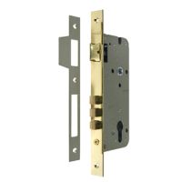 Замок врезной под цилиндр с тремя ригелями L03 PG золото МОРЕЛЛИ