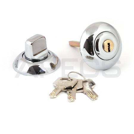 Фиксатор с замком WC-К-0803-CR (хром) Megapolis Apecs