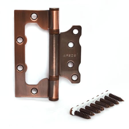 Петля без врезки 100*75*2,5-B2-AC медь Апекс /100,10