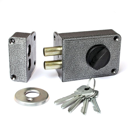 Замок накладной ЗН1-3 серебро Зенит /16