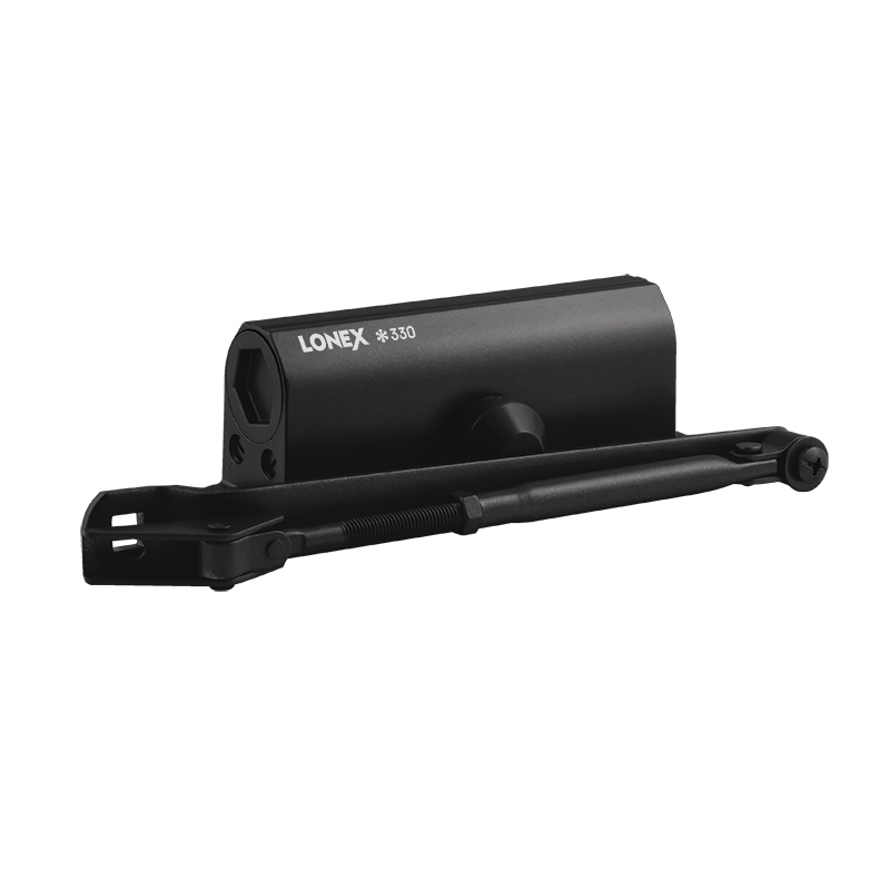 Доводчик LONEX  330 (от 50 до 120кг) ЧЕРНЫЙ морозостойкий/10