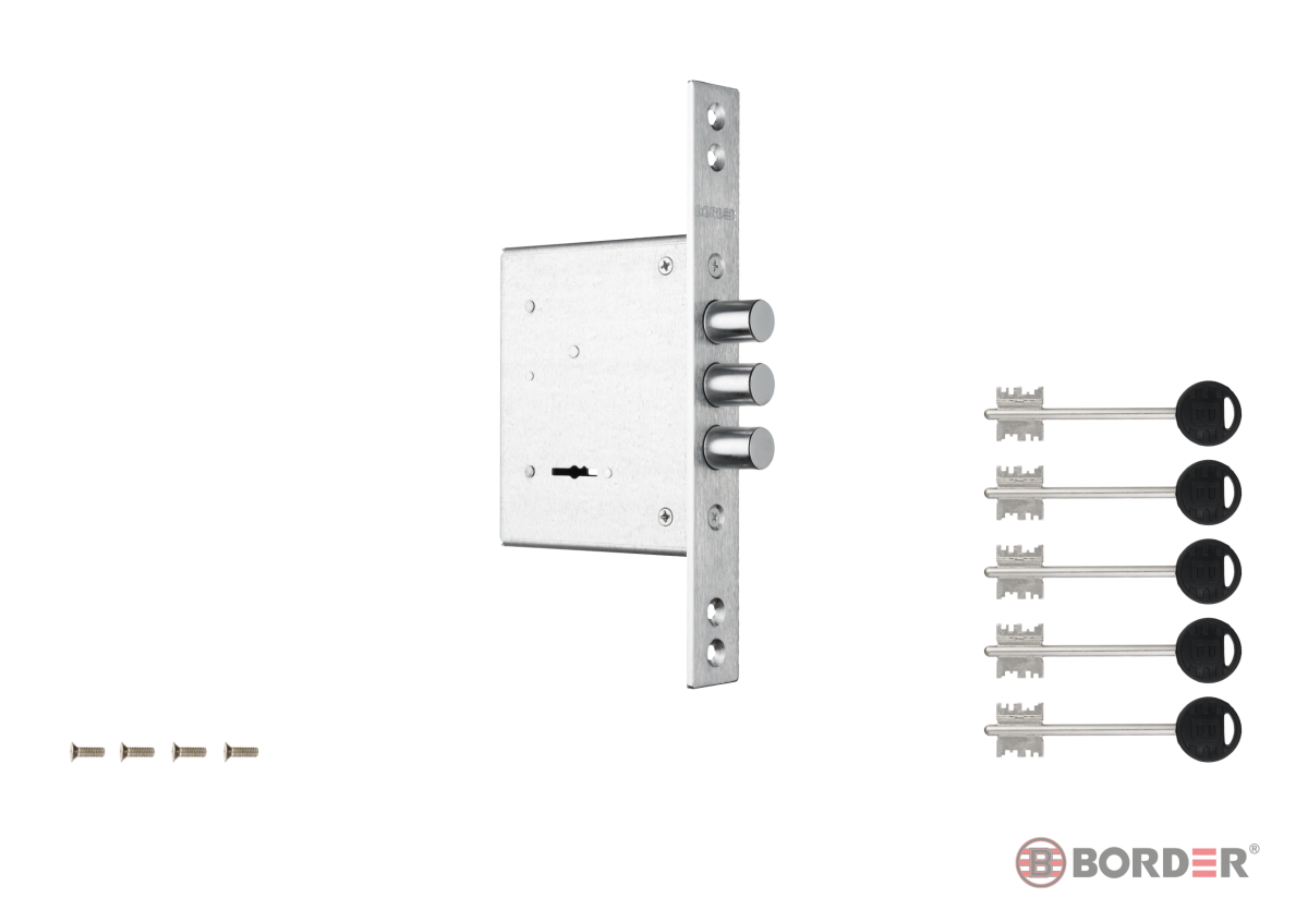 Замок врезной GL8-10 (73000) BORDER/15