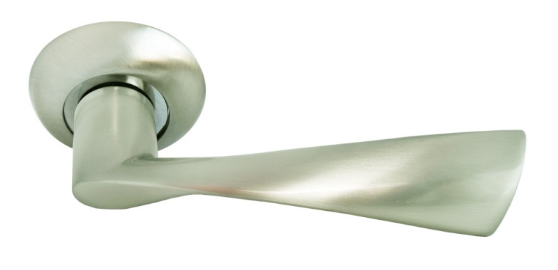 Ручка дверная  RAP 1 SN/CP бел.никель/хром  RUCETTI