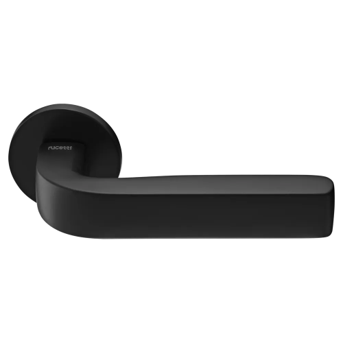 Ручка дверная круг RAP 29 SLIM-R BL черный  RUCETTI