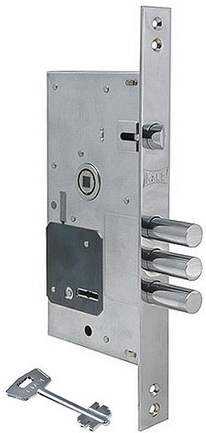 Замок врезной сув. 252RL, 85BS60, 28CP, 5K(75mm) w/o SP, w/o Ros, PB 252RL000031 /14