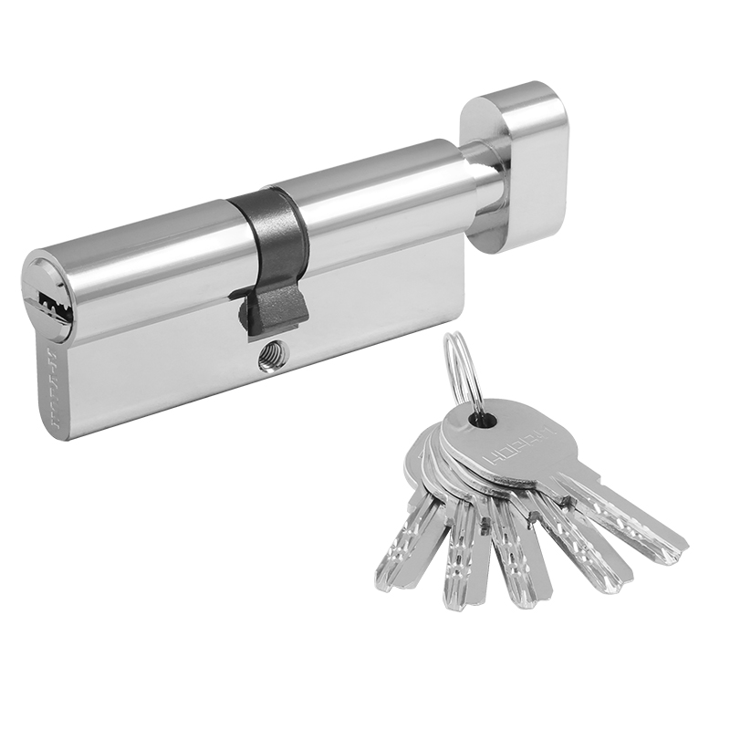 Мех-м цилиндровый МЦ-ЛПУВ-80 (хром) (40-40) перф.кл. (ключ-вертушка) Нора-М