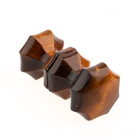 Ручка-кнопка дерево ЙО-Палисандр (фигур.)/24