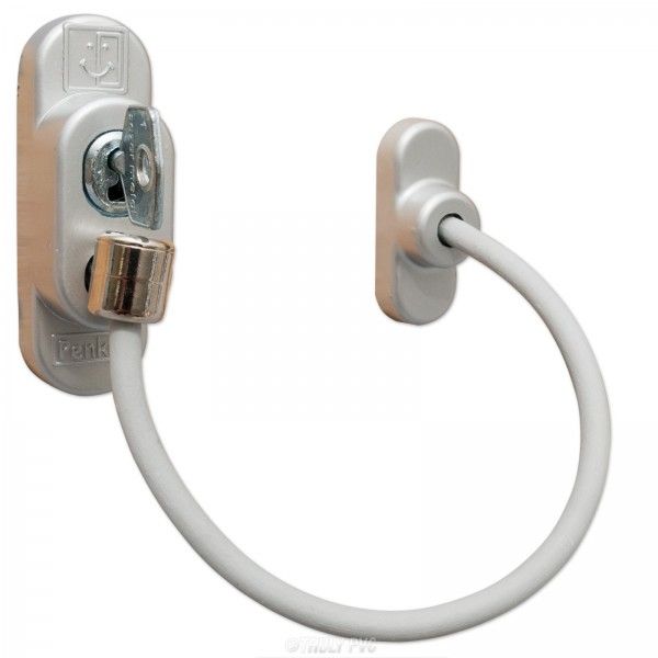 Замок безопасности детский для пласт.окон LFS-C1 (трос белый)