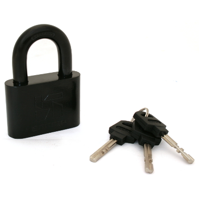 Замок навесной ВС2С-601 ЧЕРНЫЙ  d10,5мм АЛЛЮР /48,6