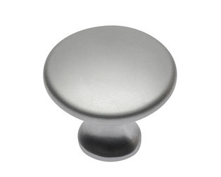 Ручка-кнопка 801 d-30мм матовый хром