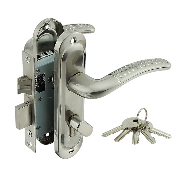 Замок врезной 50/LА02 ЦМВ70 межосевое 50 мм SN (никель) ключ/вертушка MARLOK/24