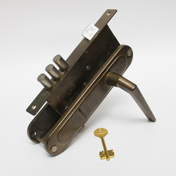 Замок врезной с ручками БИФ 07-СП-3*3 лев.(10) Боровичи