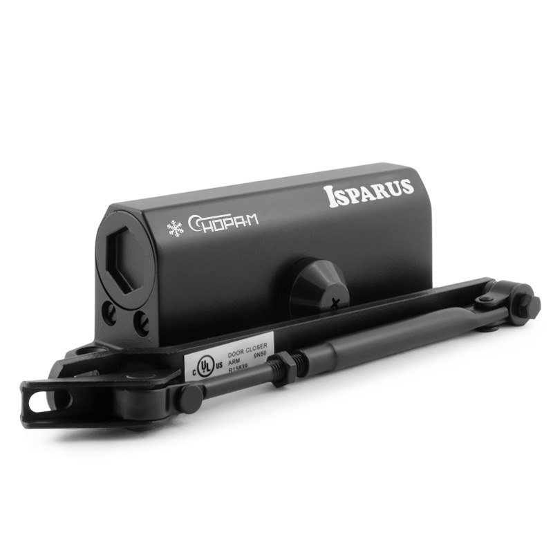 Доводчик ISPARUS 430 (от 50 до 110кг) ЧЕРНЫЙ/10