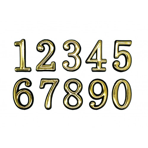 Номер дверной №4  золото SOLLER (150)
