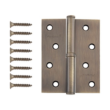 Петля разъемная 100*75*2,5-В-AB-R Бронза ПРАВАЯ АВЕРС /96,12