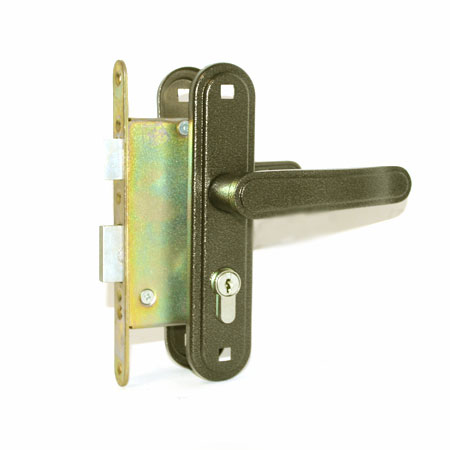 Замок врезной с ручкой 4-3.03 (бронза) Зенит/15 00-00000491