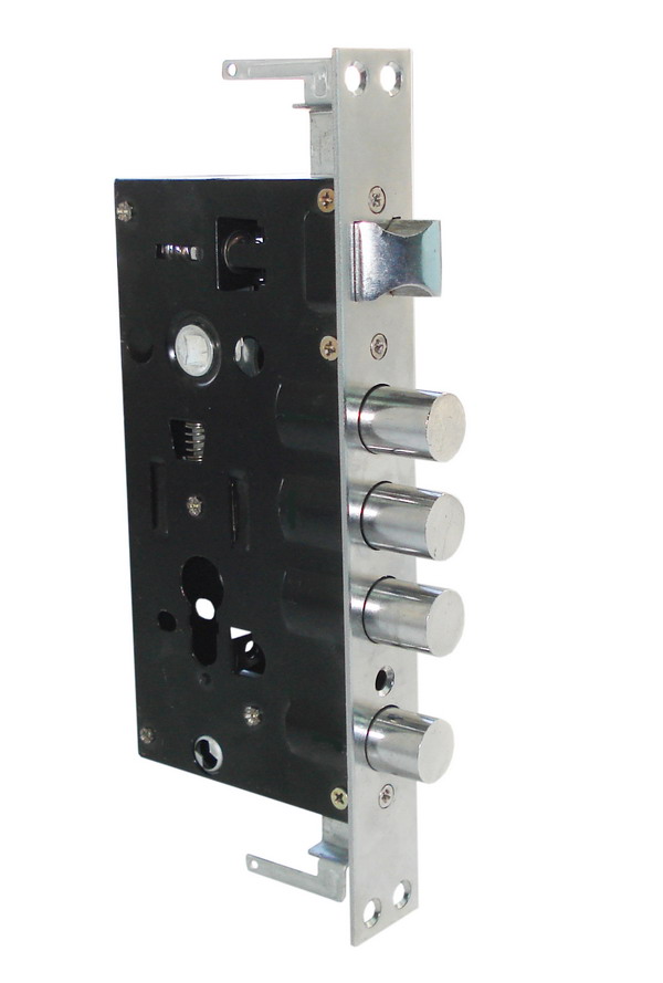 Замок врезной б/руч.АВТОМАТ круглый ригель ЗВ-7.01 КР ДКД ПРАВ./24