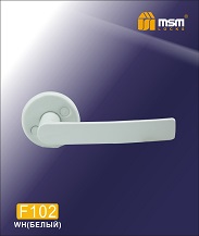  Ручка для финских дверей F102 (WH) белый MSM (60/10)