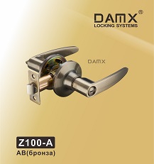 Защелка Z100-A  фикс AB DAMX  (блистер) 10/20