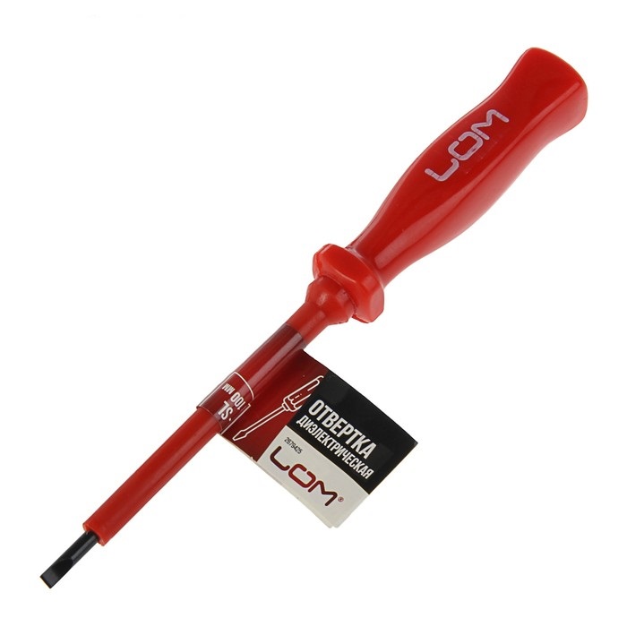 Отвертка диэлектрическая  LOM  SL 4*100 мм