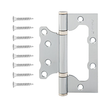 Петля без врезки 100*75*2,5-B2-CRM мат. хром Аверс /100,20