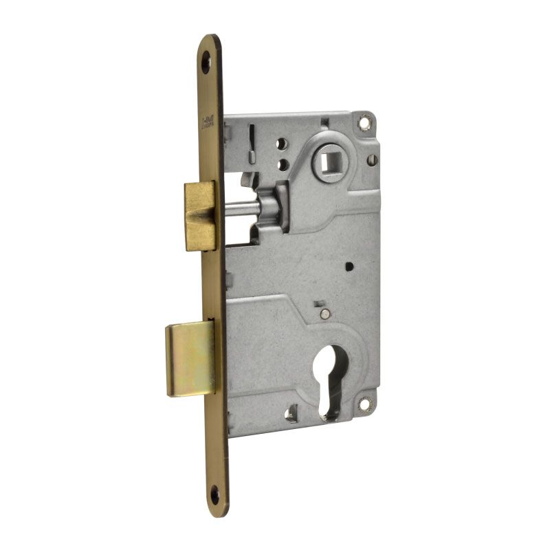 Замок врезной 25-85 под ЦМ б/о (бронза) Нора-М/20