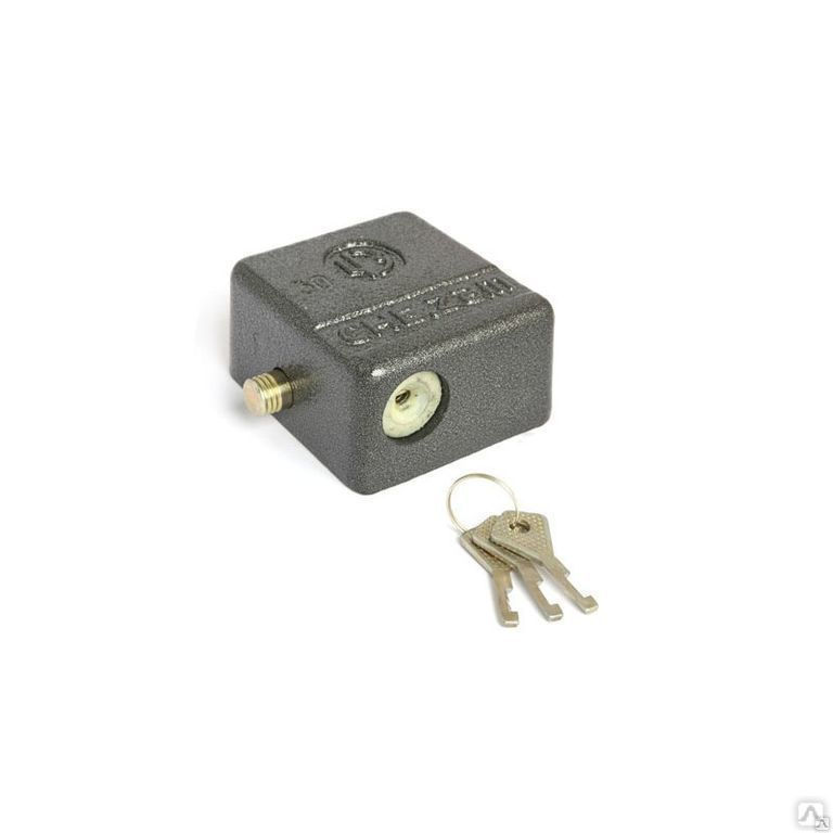 Замок навесной ВС 2-10-Л (люминофор) "Черепаха" ЧАЗ /8