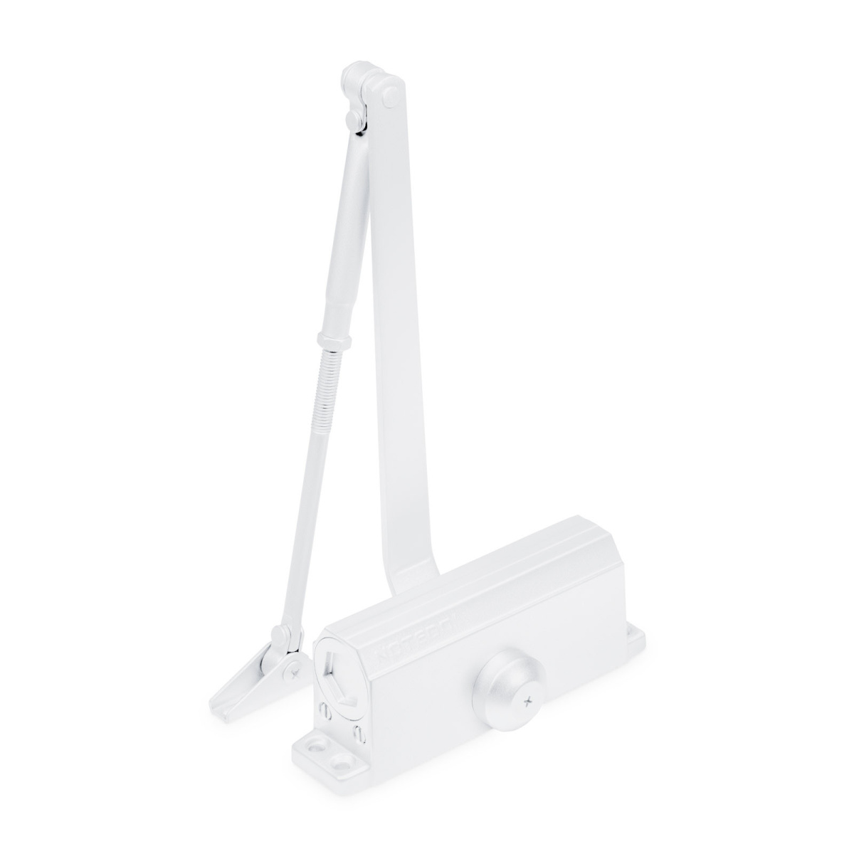 Доводчик DC-100-HO с фиксатором белый NOTEDO