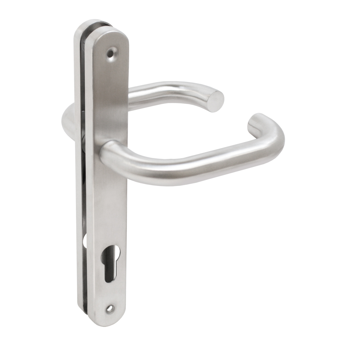 Ручки на планке нерж. сталь, д/упроф. замков 85.30.09НС нерж.сталь 304 INOX БУЛАТ