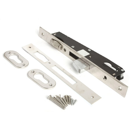 Замок врезной для пласт. дв. 7600-25-R-Ni Апекс /30