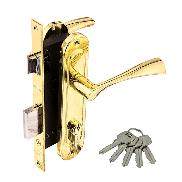 Замок врезной 70/L76 межосевое 70 мм PB(золото) MARLOK/24