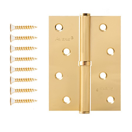 Петля разъемная 100*75*2,5-В-G-R Золото ПРАВАЯ АВЕРС /96,12