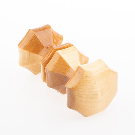 Ручка-кнопка дерево ЙО-Карел.Береза (фигур.)/24