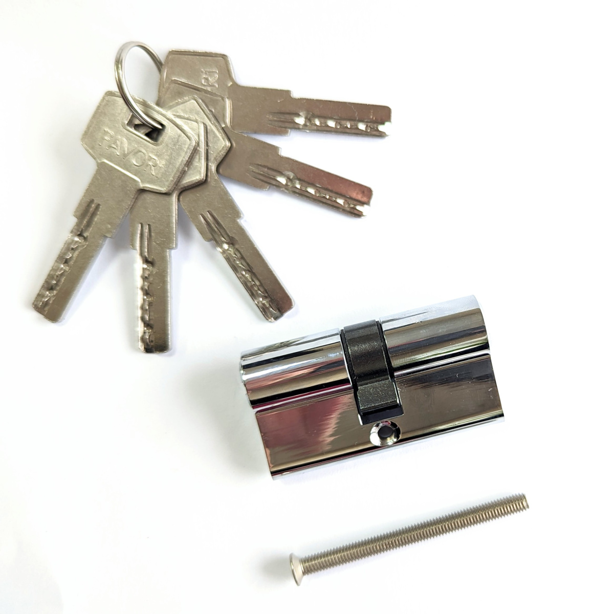 Мех-м цилиндровый 60 (30/30) CP F (хром) перф. кл-кл. FAVORI