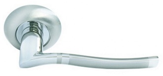 Ручка дверная  RAP 3 SN/CP-IND бел.никель/хром RUCETTI