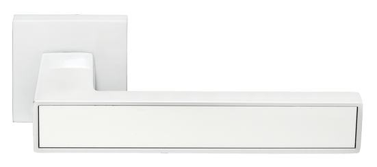 Ручка дверная квадрат  МН-48-S6  W  белый  МОРЕЛЛИ