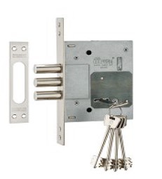 Замок врезной сув. M60K SB мат. латунь MSM (10)